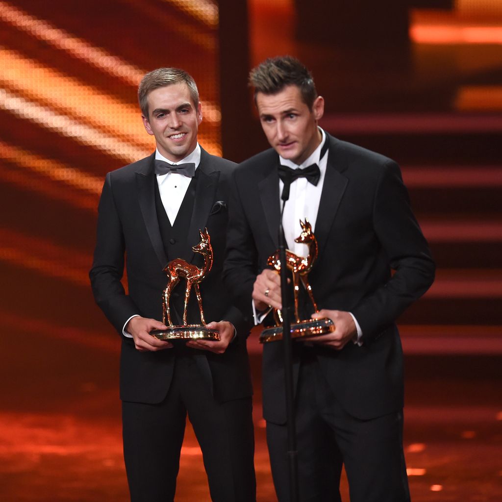 Bastian Schweinsteiger, Philipp Lahm und Miroslav Klose