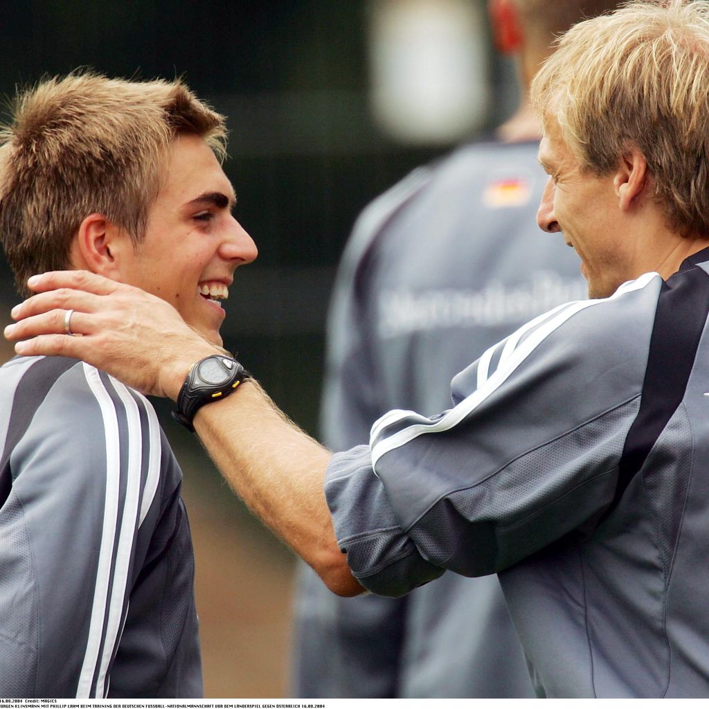 Philipp Lahm und jürgen klinsmann