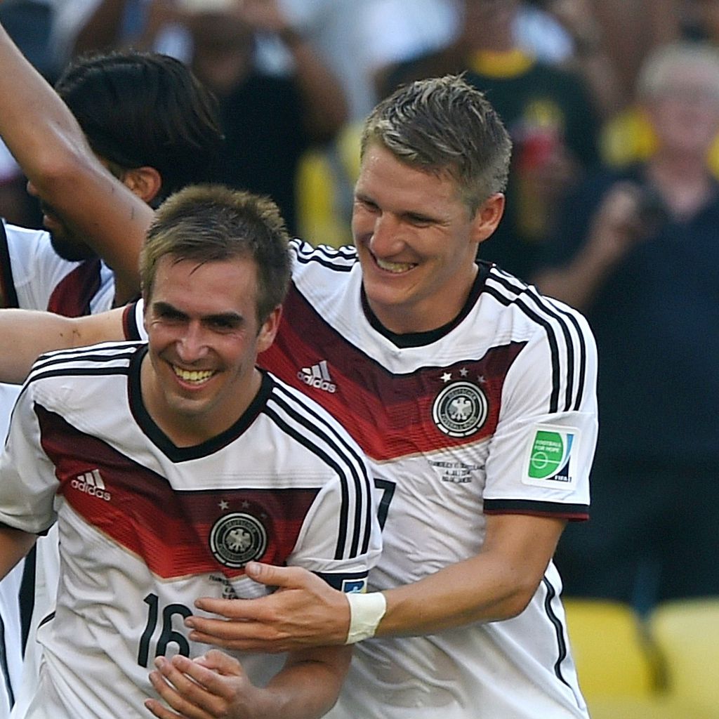 Philipp Lahm und Bastian Schweinsteiger bei der WM 2014