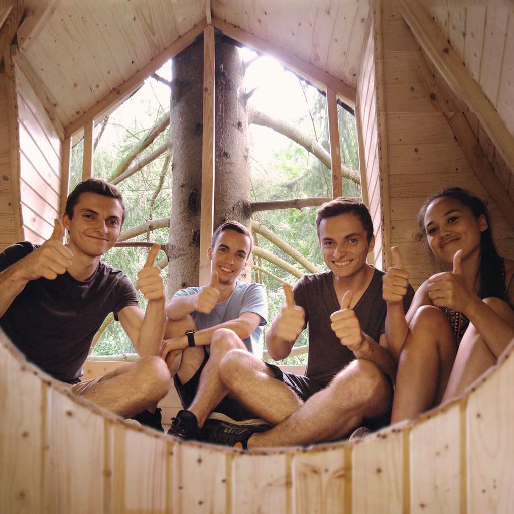 Philipp Mickenbecker, Erik Westphal, Johannes Mickenbecker und Janet