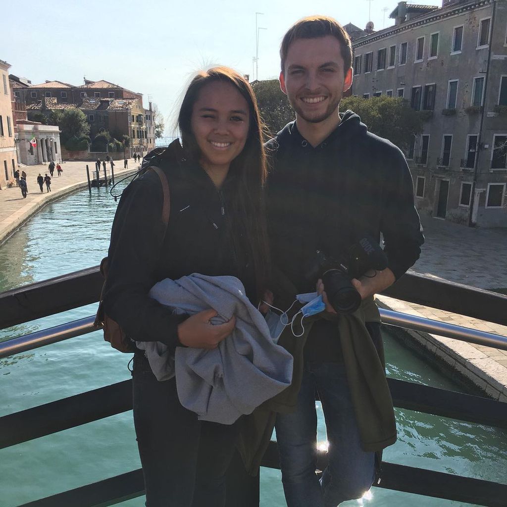 Philipp Mickenbecker mit seiner besten Freundin Janet