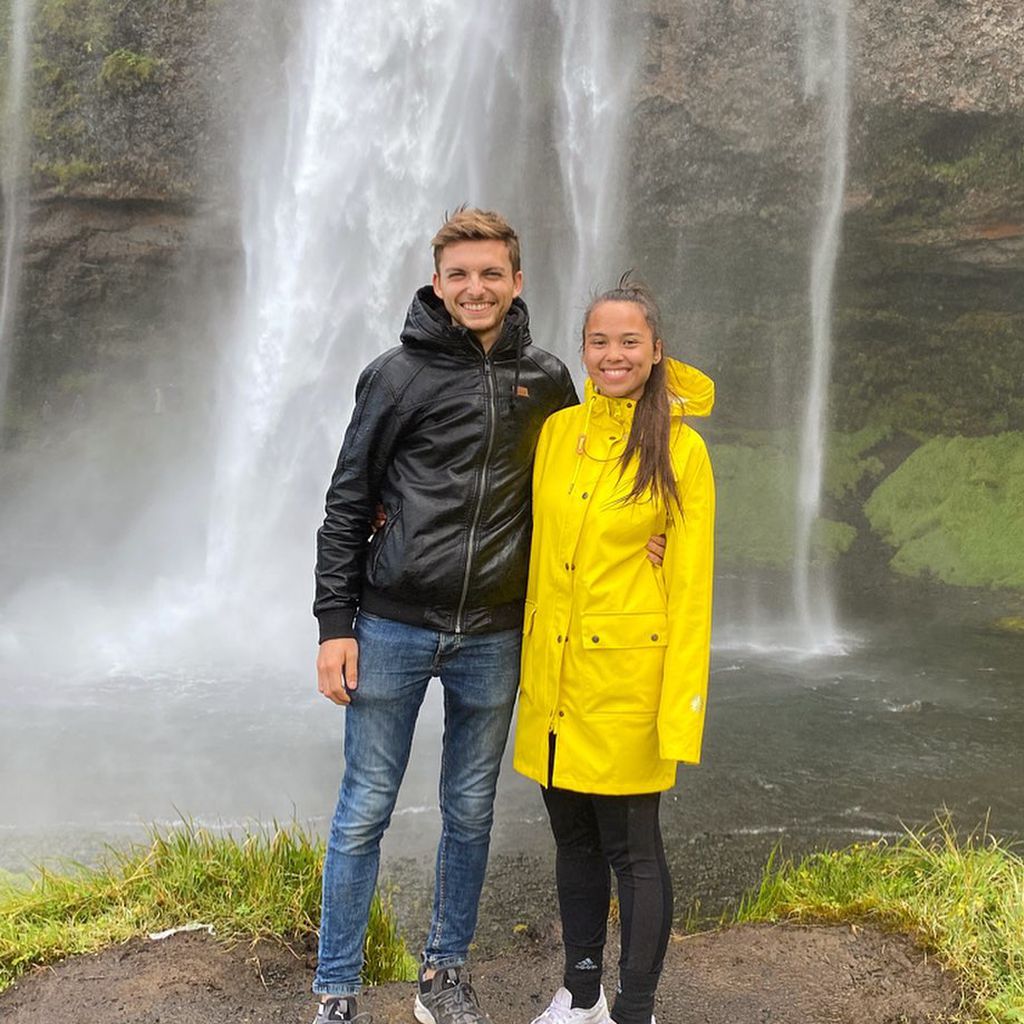 Philipp Mickenbecker mit seiner besten Freundin Janet