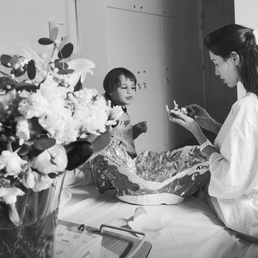 Philipp Pleins Kinds und Partnerin Andreea Sasu, April 2026