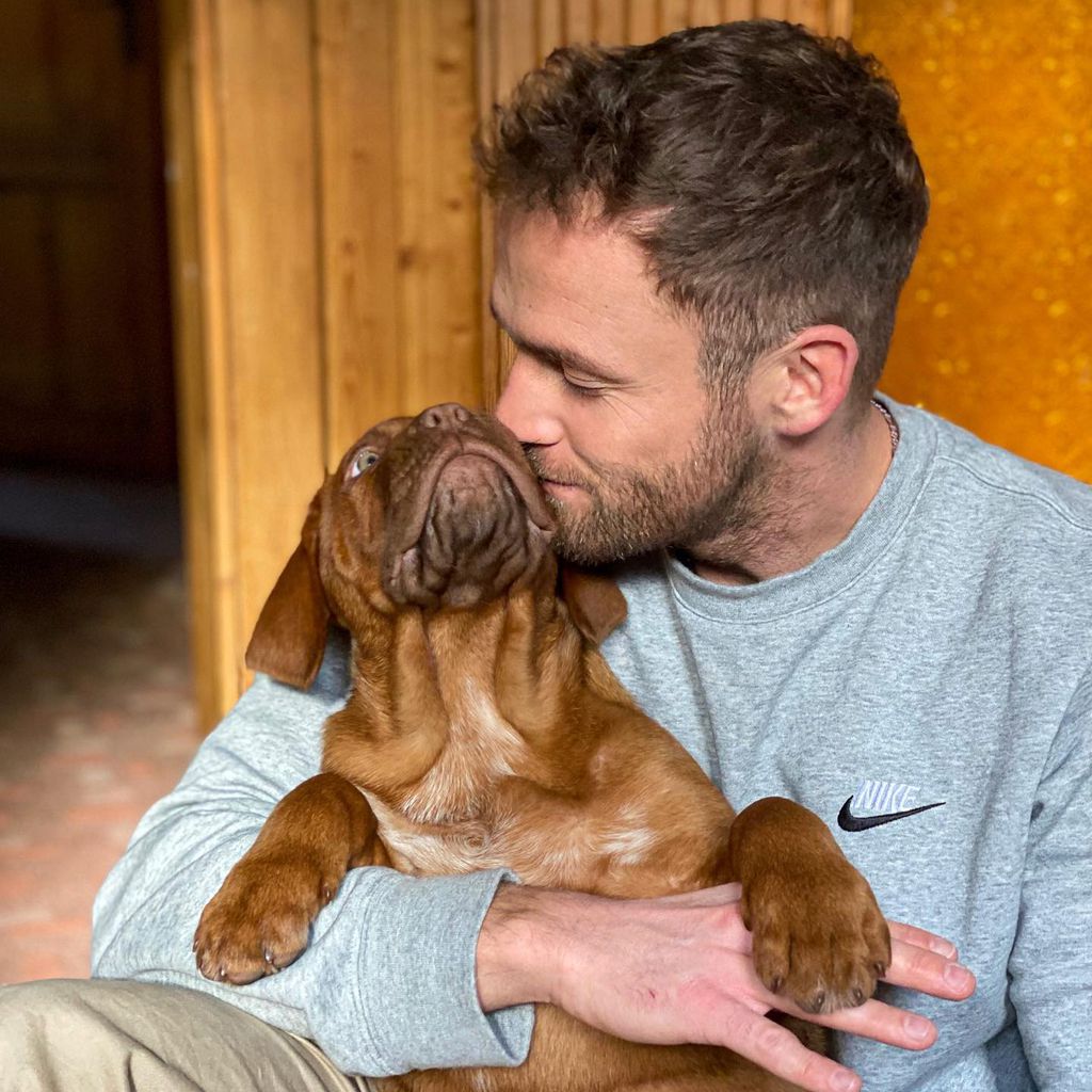 Philipp Stehler und sein Hund Willi