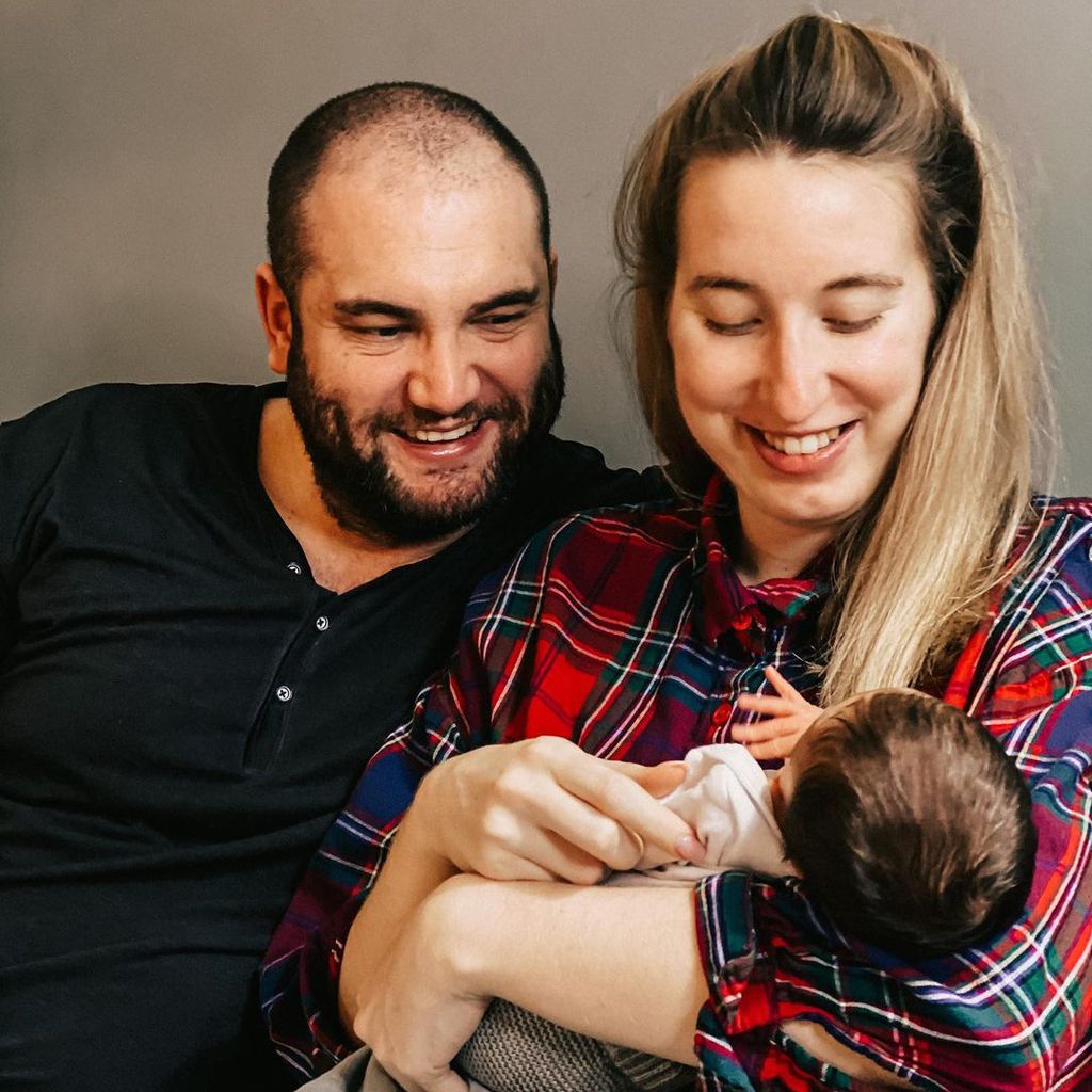 Philipp und Melissa mit ihrem Baby
