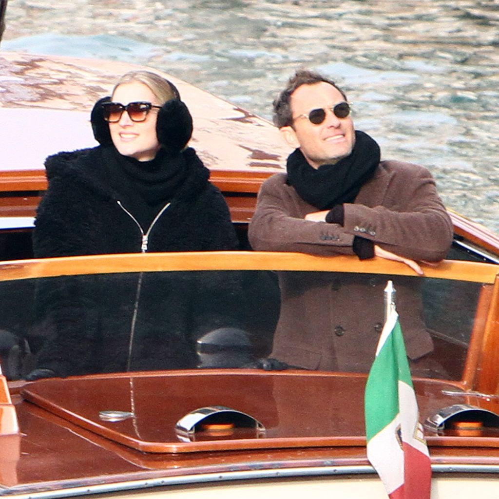 Phillipa Coan und Jude Law in Venedig im Januar 2019