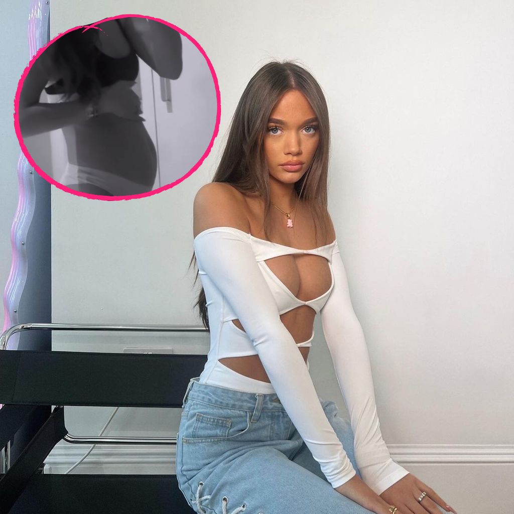 Phoebe Tomlinson mit Babybauch, Juni 2023