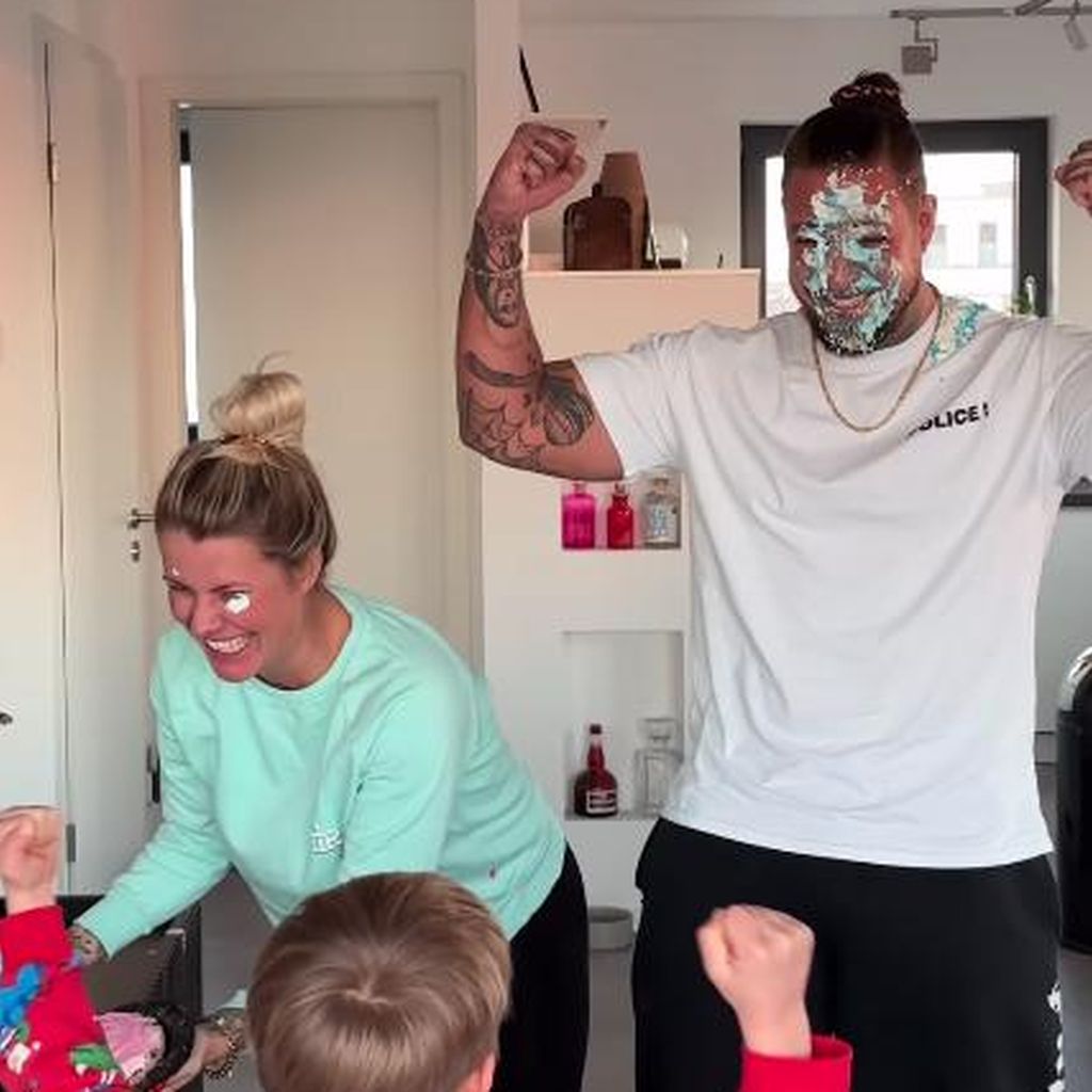 Pia Tillmann und Zico Banach bei ihrem Gender Reveal
