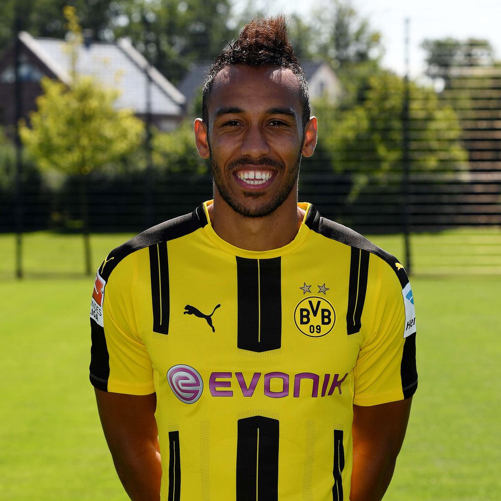 Pierre-Emerick Aubameyang bei der BVB-Teampräsentation 2016