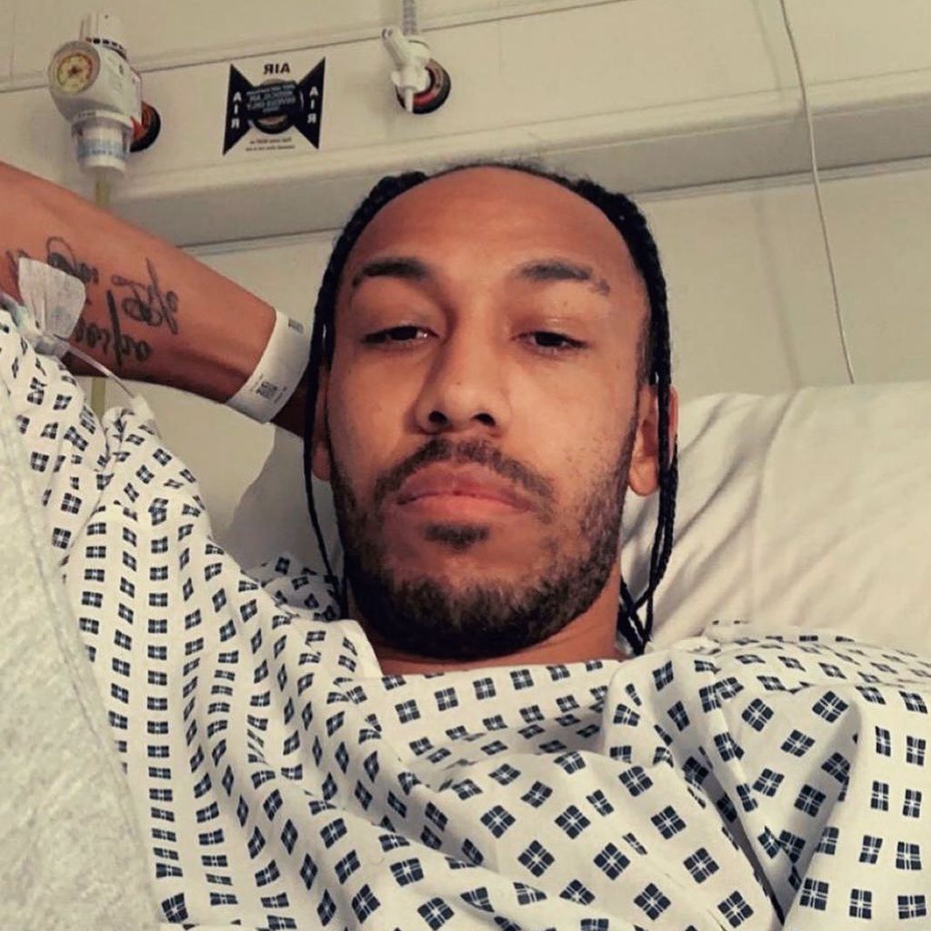 Pierre-Emerick Aubameyang im Krankenhaus