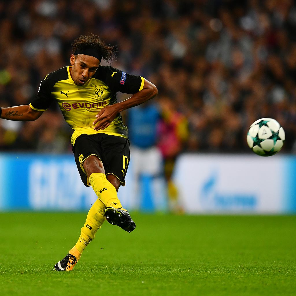 Pierre-Emerick Aubameyang bei einem Champions League-Spiel