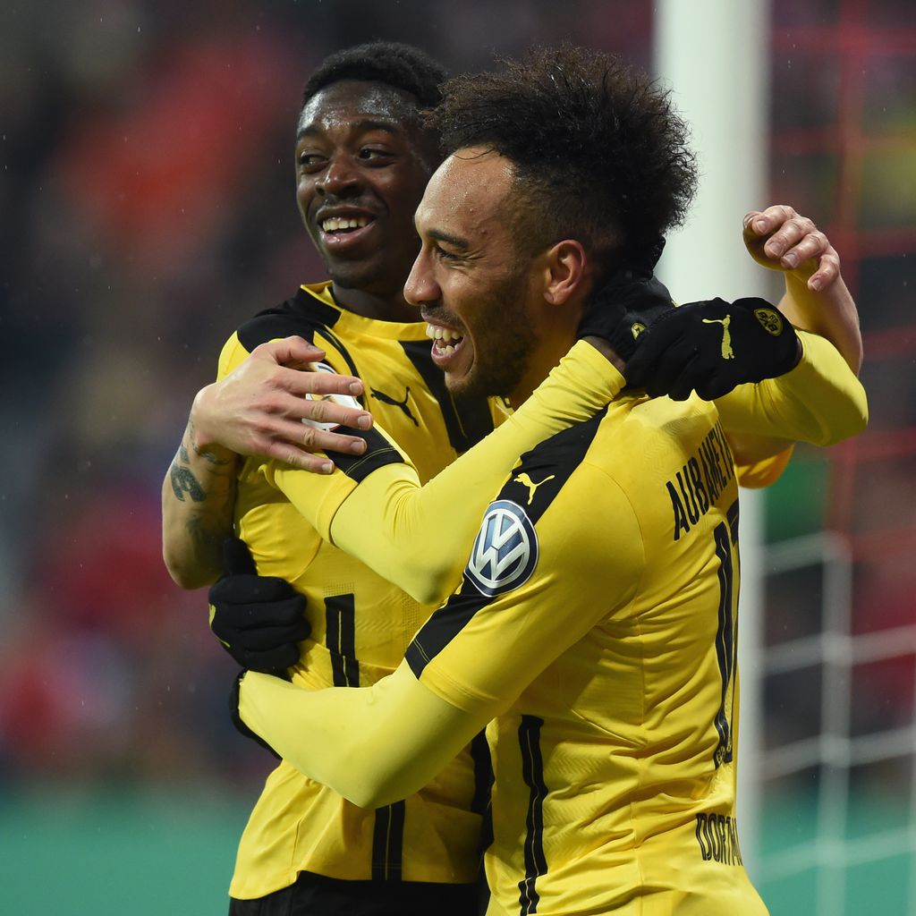 Pierre-Emerick Aubameyang und Ousmane Dembélé