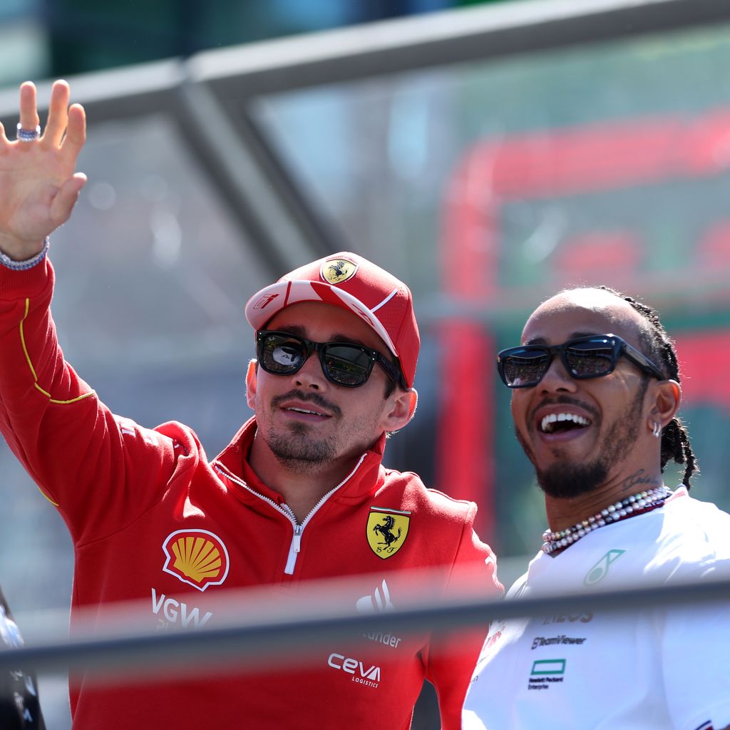 Pierre Gasly, Charles Leclerc und Lewis Hamilton, Formel-1-Fahrer