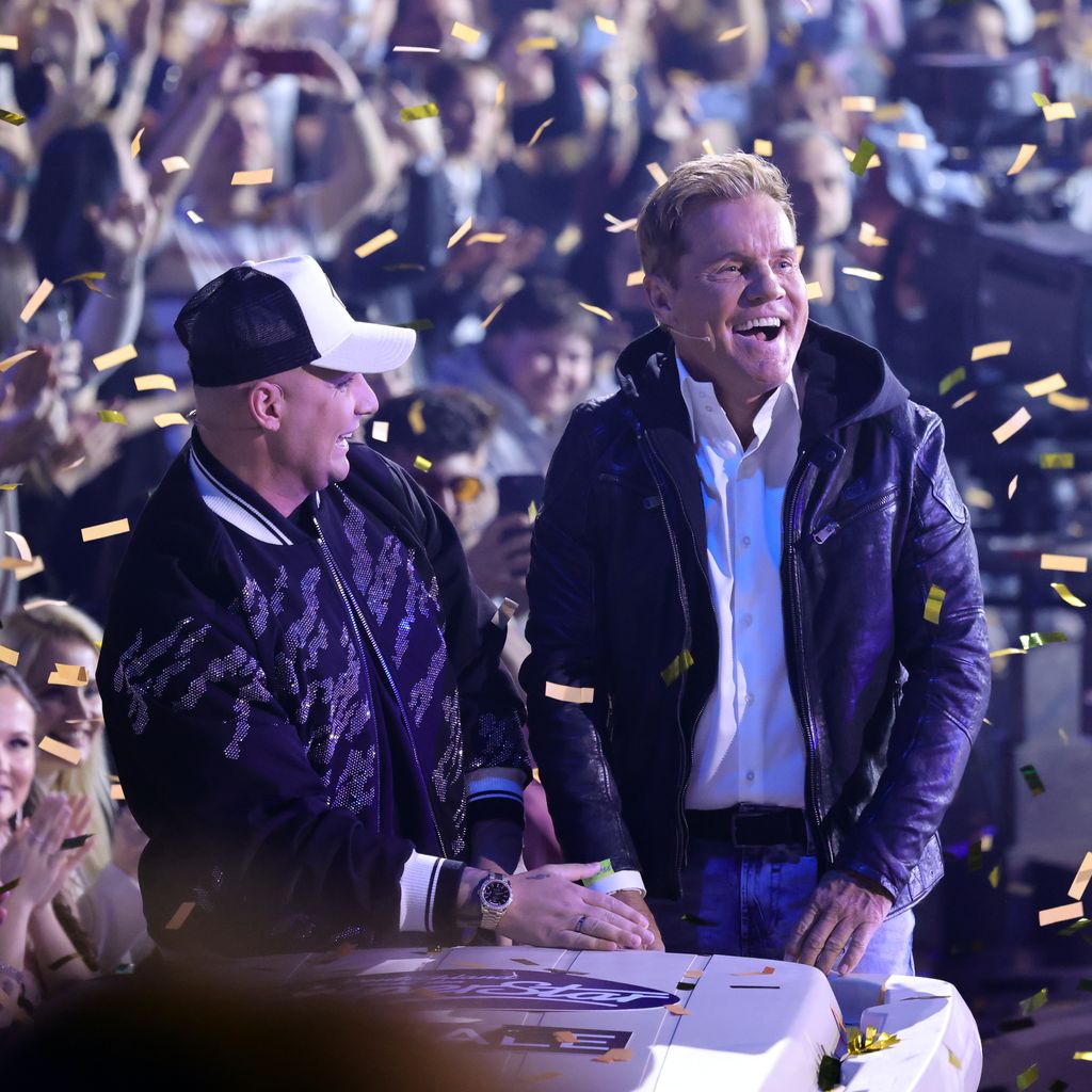 Pietro Lombardi und Dieter Bohlen im April 2023