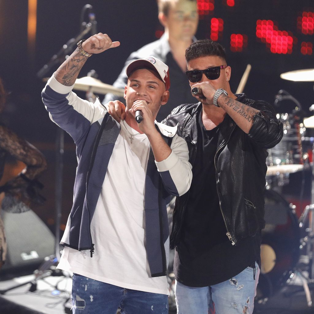 Pietro Lombardi und Kay One beim RTL-Jahresrückblick
