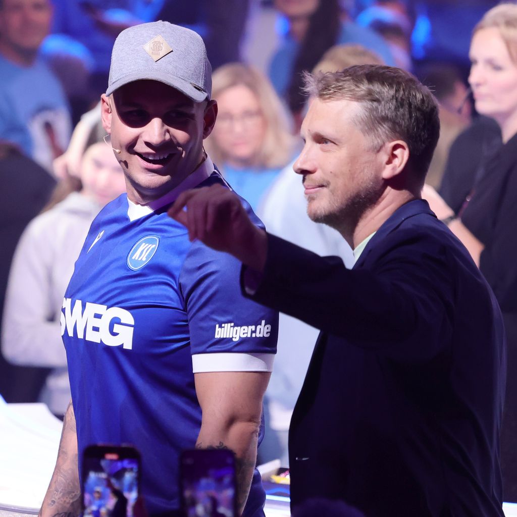 Pietro Lombardi und Oliver Pocher im November 2024 beim "DSDS"-Finale in Köln