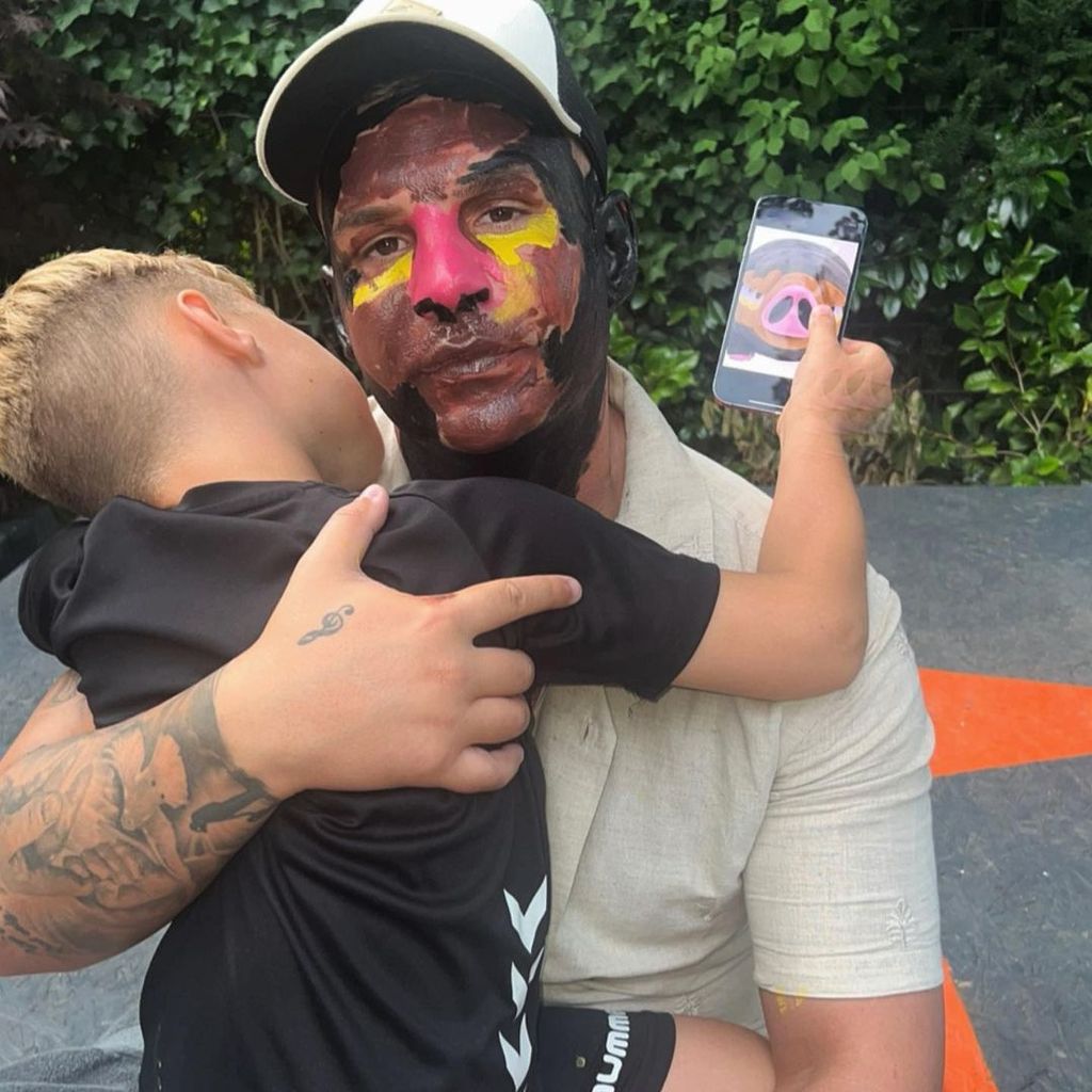 Pietro Lombardi und sein Sohn Alessio im Juni 2023