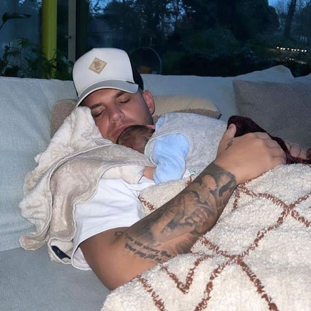Pietro Lombardi und sein Sohn Leano, im Januar 2023