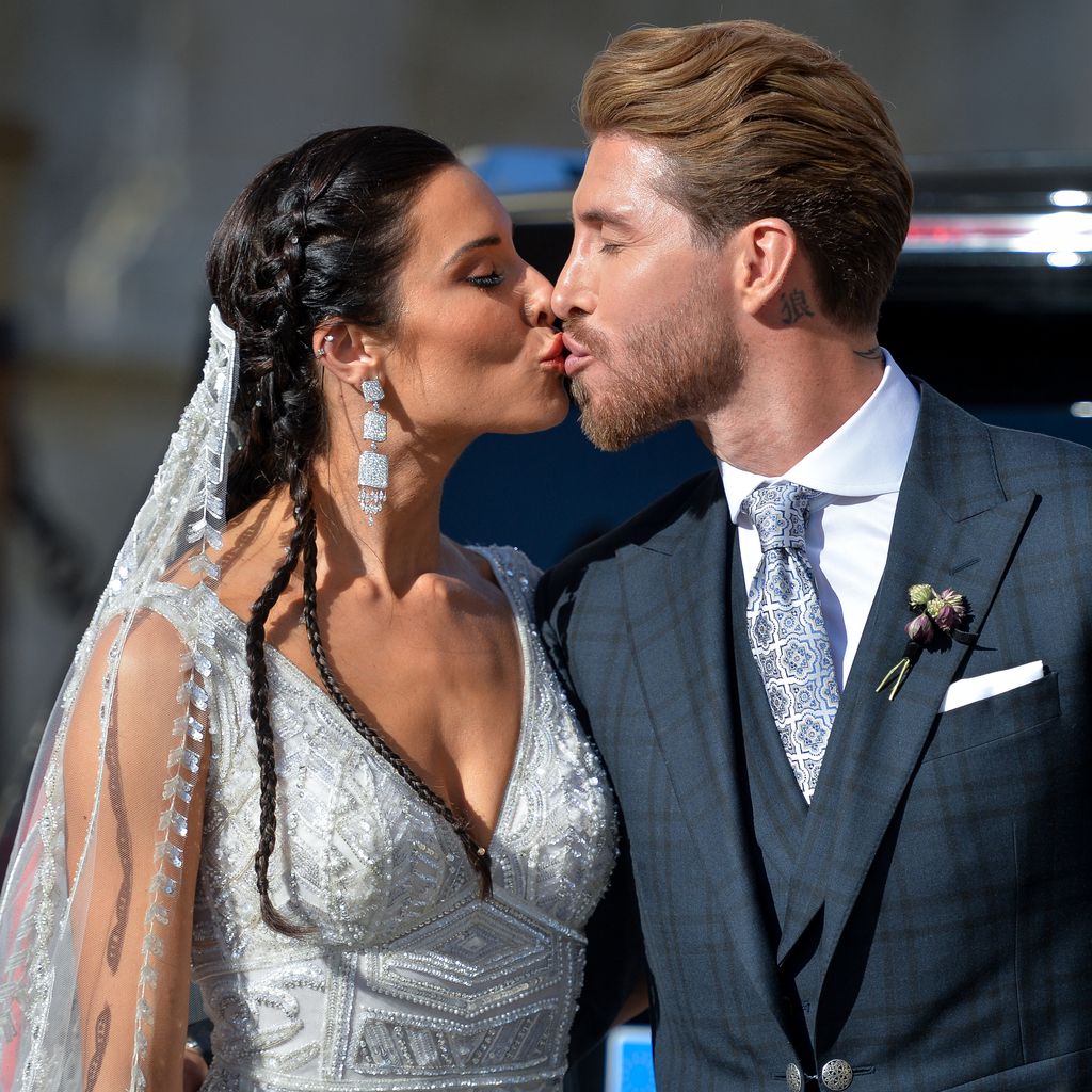 Pilar Rubio und Sergio Ramos bei ihrer Hochzeit in Sevilla, 2019