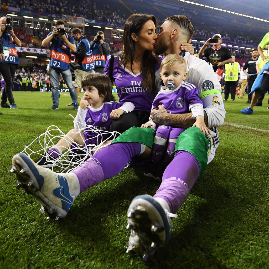 Pilar Rubio und Sergio Ramos mit ihren Söhnen Sergio Jr. und Marco