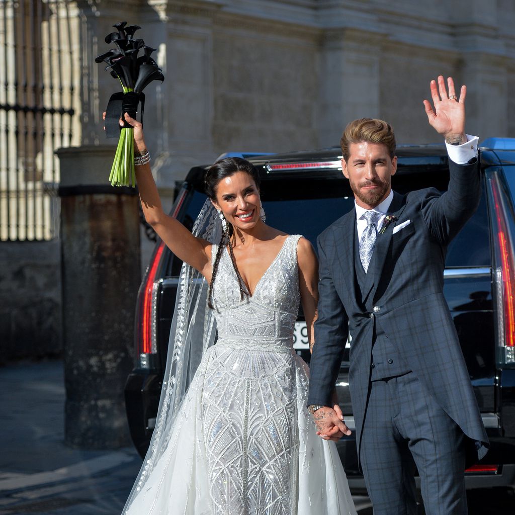 Pilar Rubio und Sergio Ramos am Tag ihrer Hochzeit im Juni 2019
