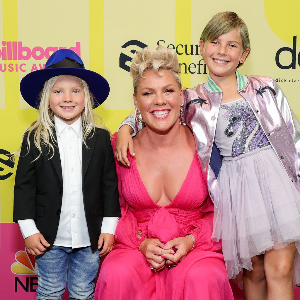 Pink und ihre Kids Jameson Moon und Willow