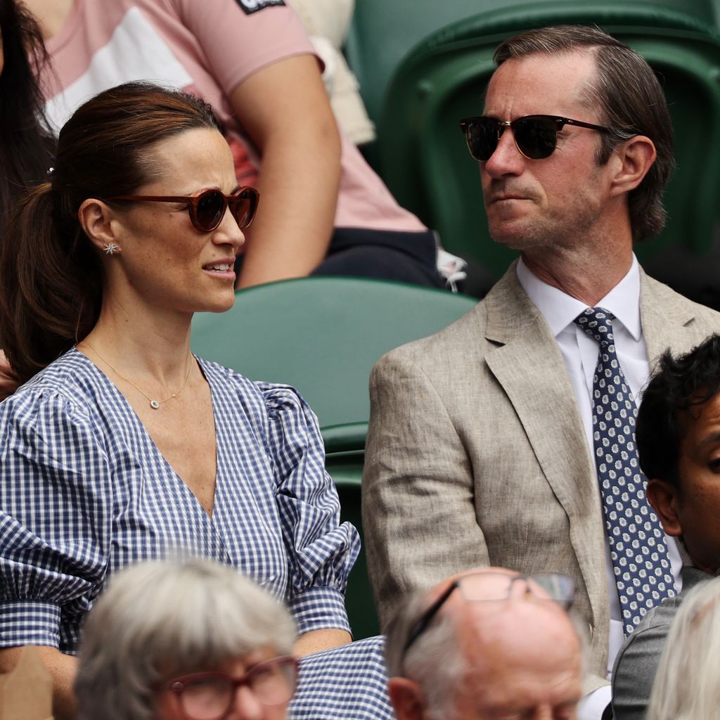 Pippa und James Matthews bei einem Wimbledon-Match im Juli 2021