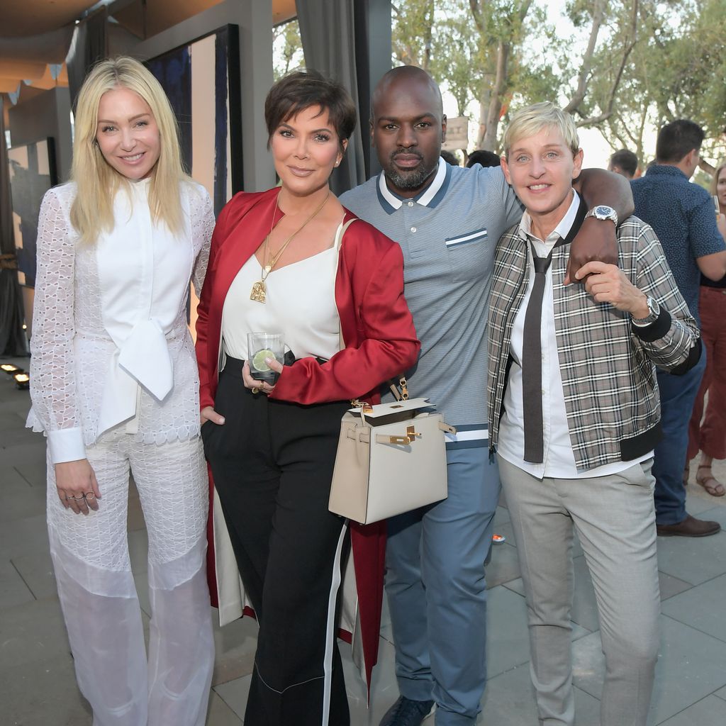 Portia de Rossi, Kris Jenner, Corey Gamble und Ellen DeGeneres