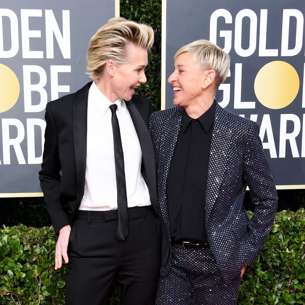Portia de Rossi und Ellen DeGeneres bei den Golden Globes 2020