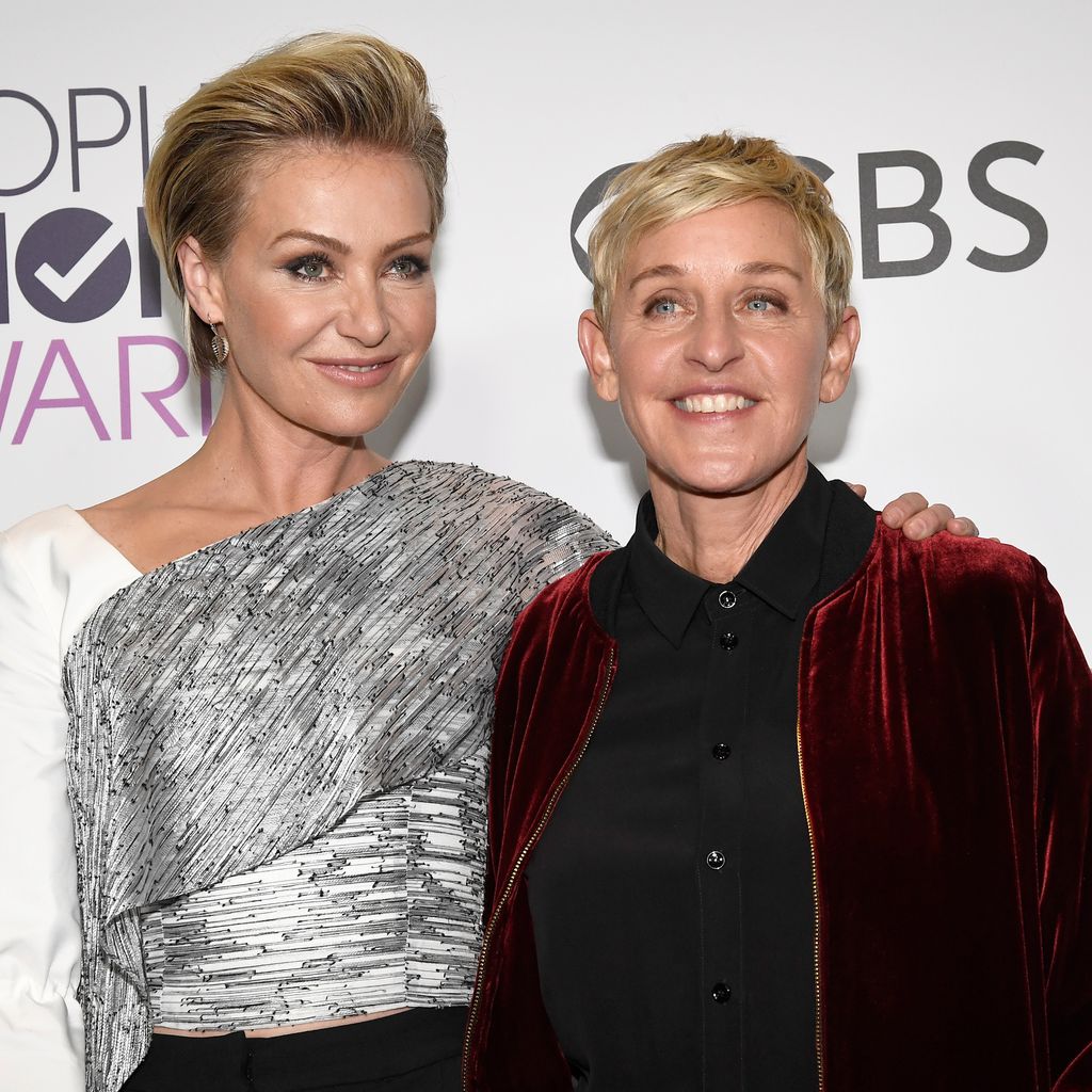 Portia De Rossi und Ellen DeGeneres bei den Peoples Choice Awards in L.A. im Januar 2017
