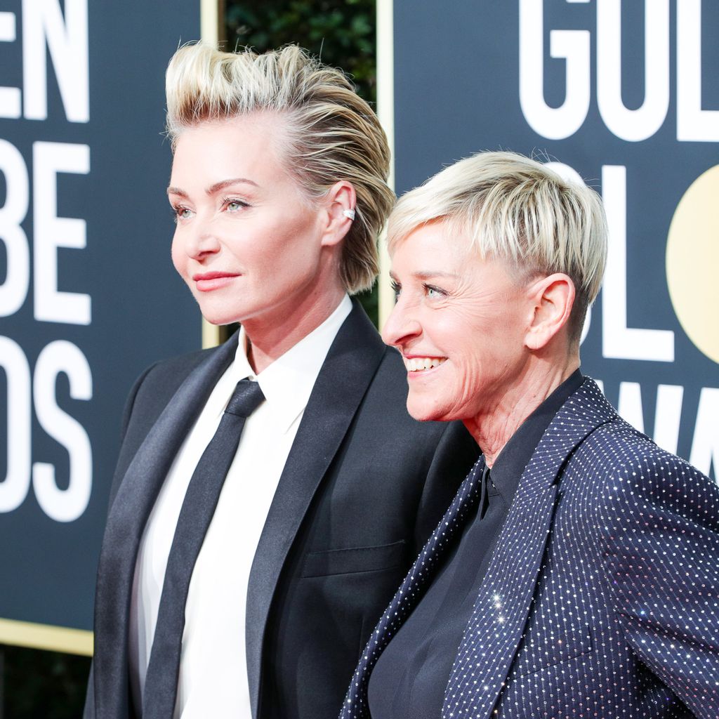 Portia de Rossi und Ellen DeGeneres  bei den Golden Globes 2020