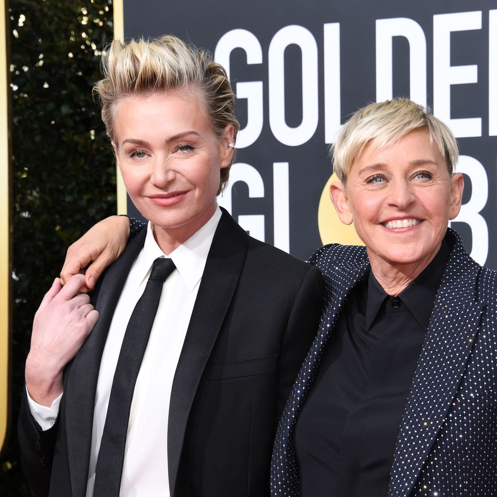 Portia de Rossi und Ellen DeGeneres bei den Golden Globes in Beverly Hills im Januar 2020