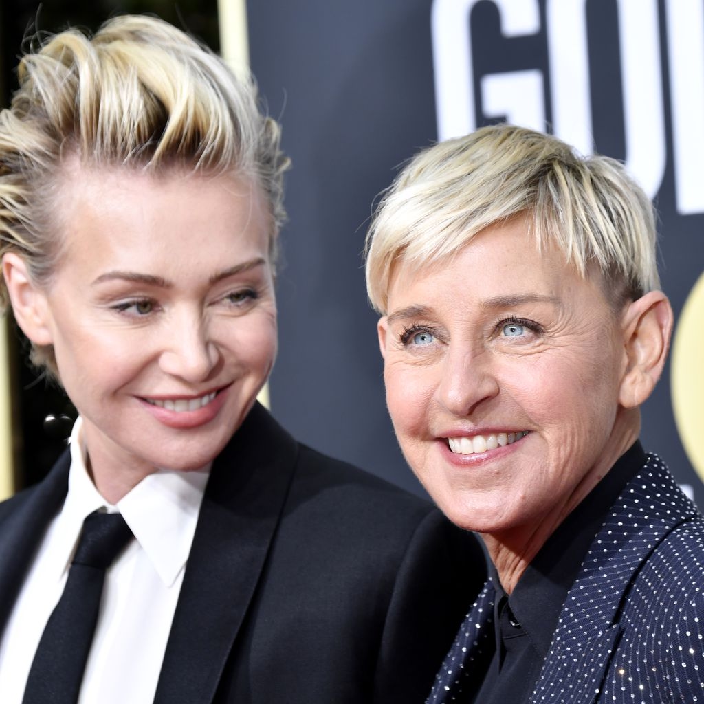 Portia de Rossi und Ellen DeGeneres bei den Golden Globes 2020
