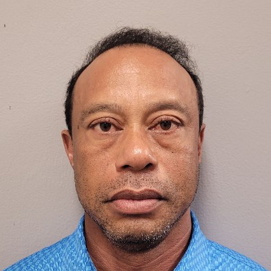 Mugshot von Tiger Woods, März 2026