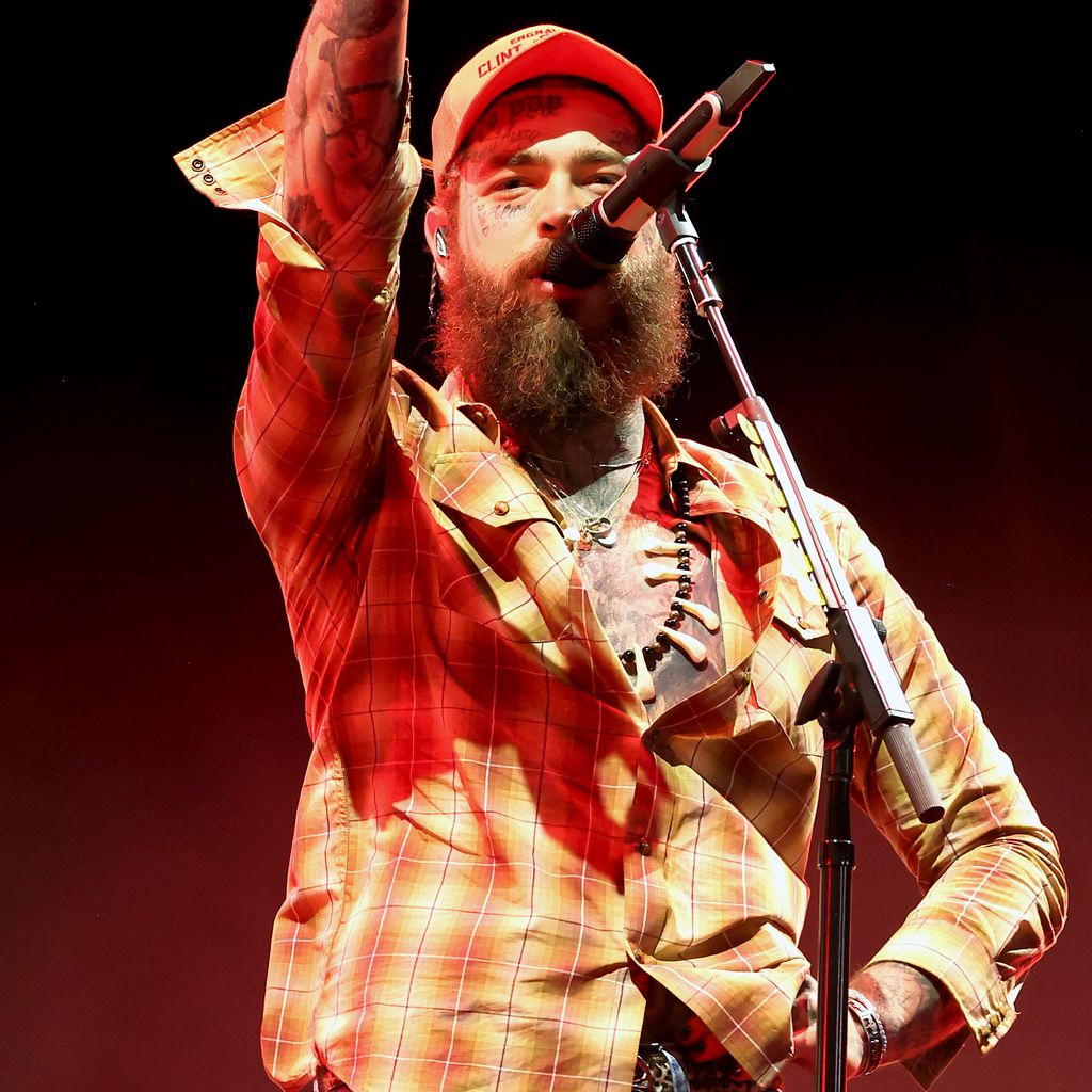 Post Malone beim Stagecoach Festival im Jahr 2024