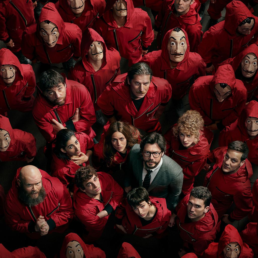 Poster zur vierten Staffel von "Haus des Geldes"