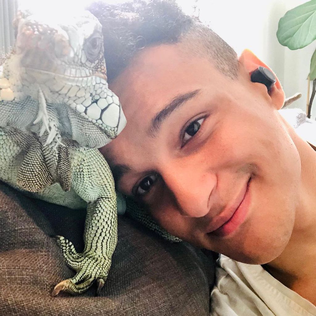 Prince Damien und sein Leguan Petro