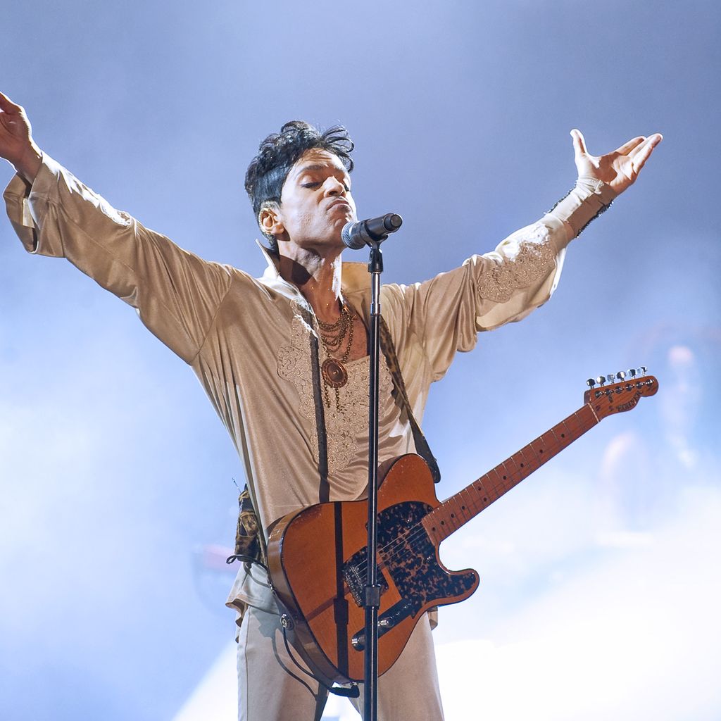 Prince bei einem Konzert