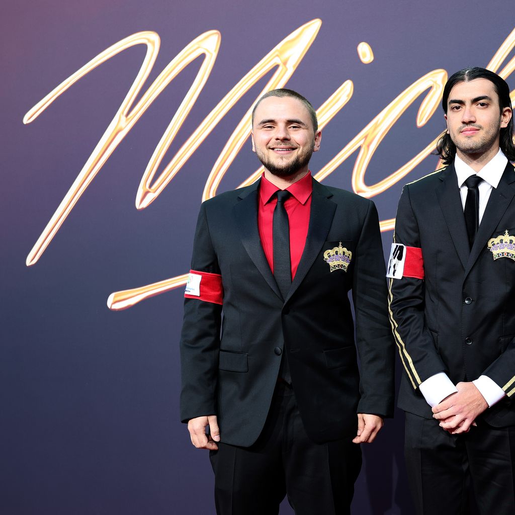 Prince Jackson und Bigi Jackson bei der "Michael" Global Fan Premiere in der Uber Eats Music Hall in Berlin