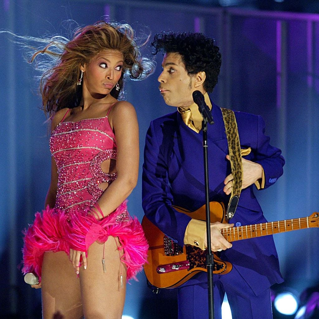 Auf einer Wellenlänge: Prince und Beyoncé harmonierten auf der Bühne der 46. Grammy Awards im Staples Center in Los Angeles, 8. Februar 2004