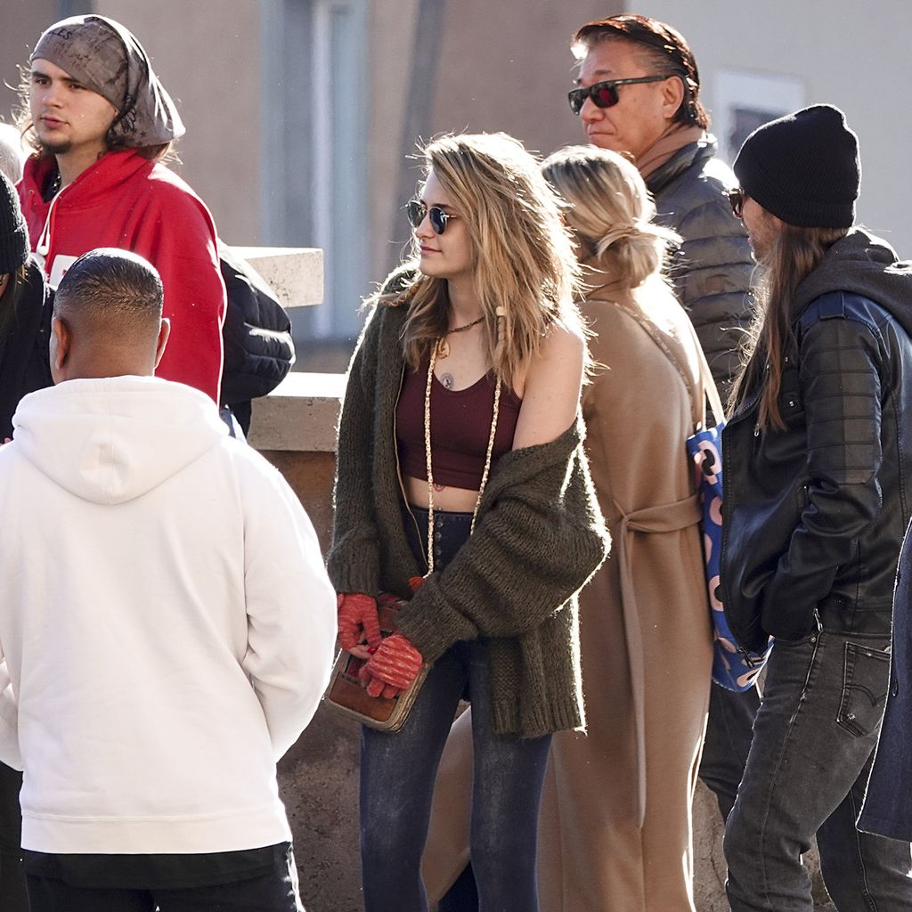 Prince und Paris Jackson sowie Gabriel Glenn beim Sightseeing in Rom, Dezember 2019
