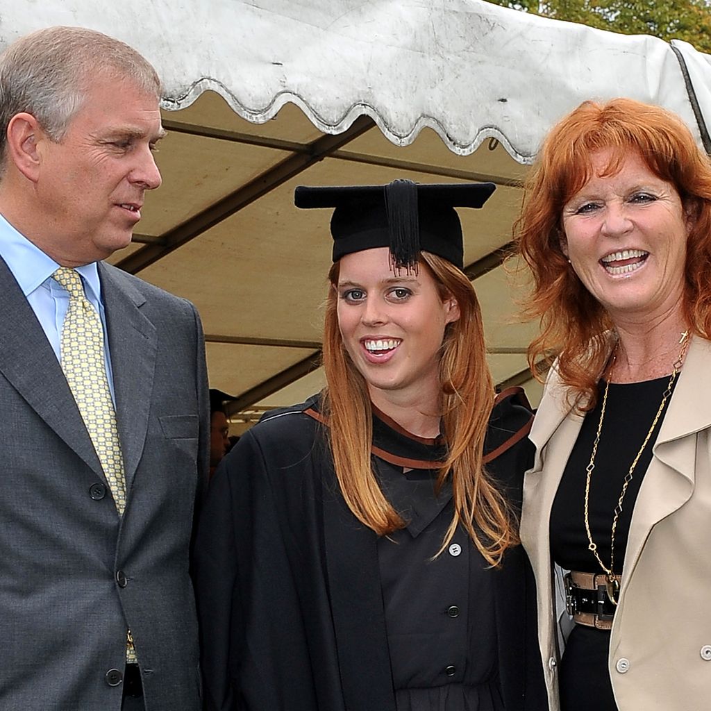 Prinz Andrew und Sarah Ferguson mit ihrer Tochter Beatrice, 2011
