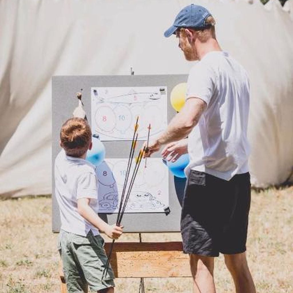 Prinz Archie mit seinem Vater Prinz Harry