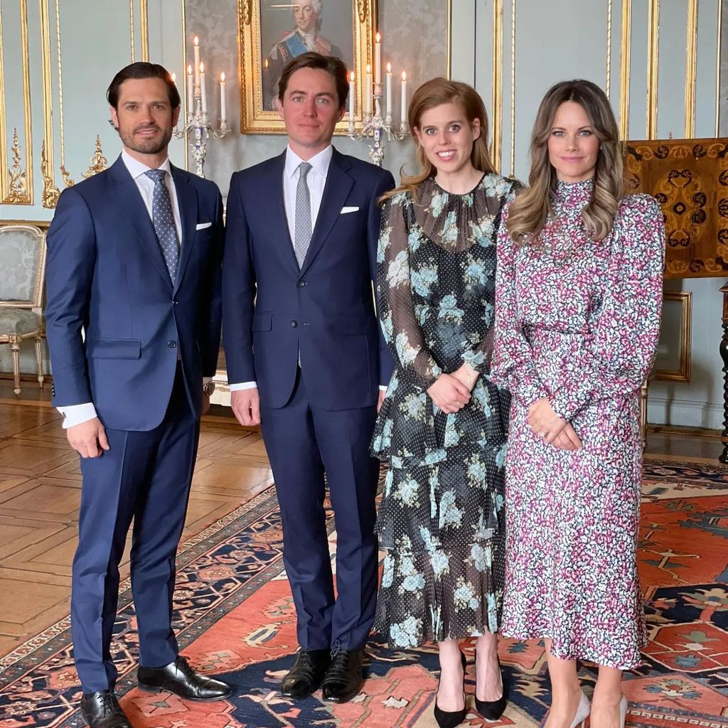 Prinz Carl Philip von Schweden, Edoardo Mapelli Mozzi, Prinzessin Beatrice und Prinzessin Sofia von