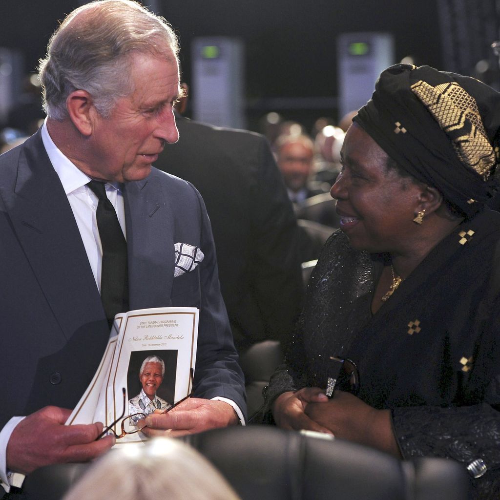 Prinz Charles und Nelson Mandela