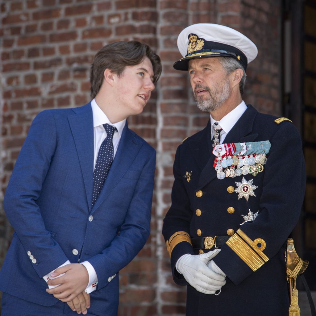 Prinz Christian mit seinem Vater Prinz Frederik