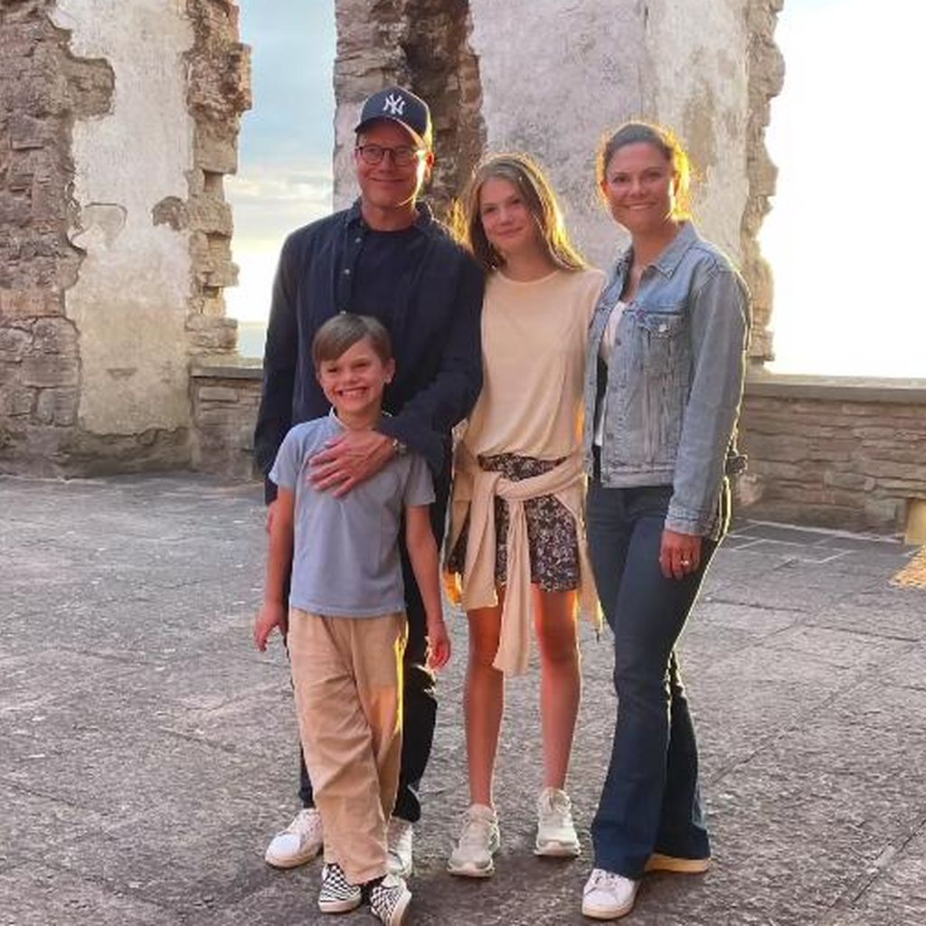 Prinz Daniel, Prinz Oscar, Prinzessin Estelle und Prinzessin Victoria im August 2024