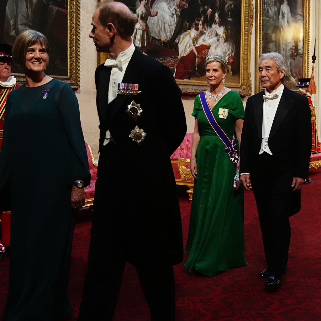 Prinz Edward und Herzogin Sophie beim Staatsbankett für den japanischen Kaiser, Juni 2024