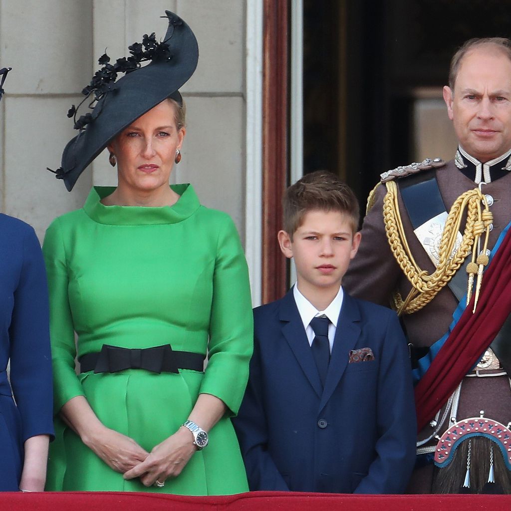 Prinz Edward und Sophie mit ihren Kindern Lady Louise Windsor und James Viscount Severn im Jahr 2019