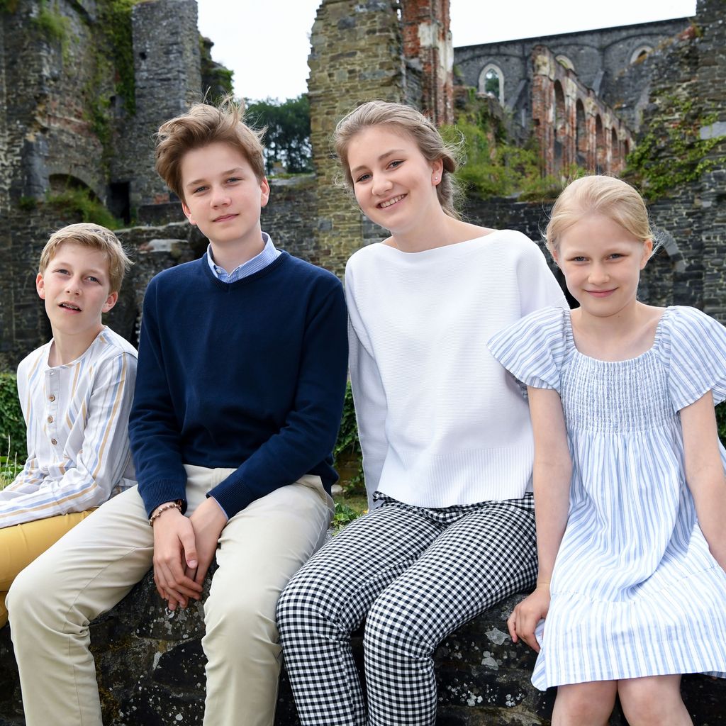 Prinz Emmanuel, Prinz Gabriel, Prinzessin Elisabeth und Prinzessin Eléonore von Belgien, 2018